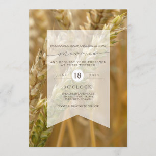 Blé biologique   FAIRE-PART DE MARIAGE