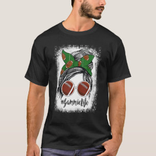 Bleached Gammie Life Messy Bun Football Player T-Shirt