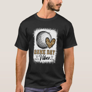 Bleached Golf Game Day Vibes Golf Mom Game Day Sea T-Shirt