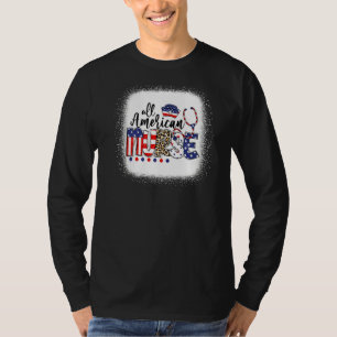 Bleached Leopard All American Nurse Nursing School T-Shirt