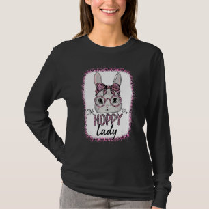 Bleached Leopard Pink Sunglasses Easter Bunny One T-Shirt