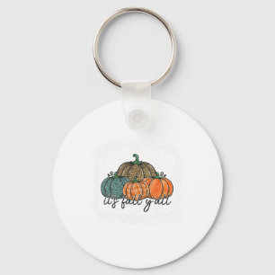 Bleached Leopard Pumpkin Autumn Its Fall Yall Than Keychain