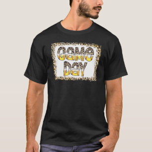 Bleached Leopard Softball Game Day Vibes Softball  T-Shirt