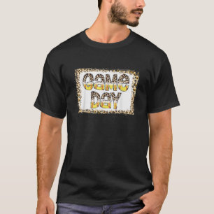 Bleached Leopard Softball Game Day Vibes Softball T-Shirt