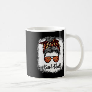 Bleached Life Bysketbyll Mom Leopard Messy Bun Gle Coffee Mug