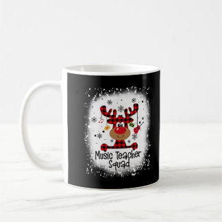 Bleached Music Teacher Squad Reindeer Funny Christ Coffee Mug