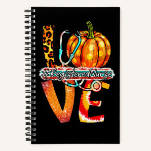 Bleached Nurse Life Love Pumpkin Thanksgiving Nurs Notebook