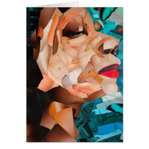 Bleached Out Face Cover Notecard