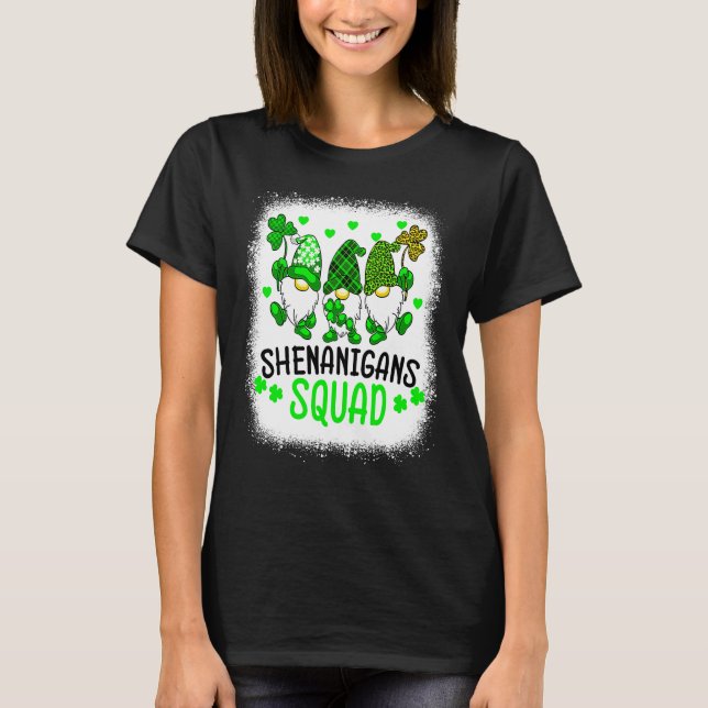 Bleached Shenanigans Squad St Patrick's Day Gnomes T-Shirt (Front)