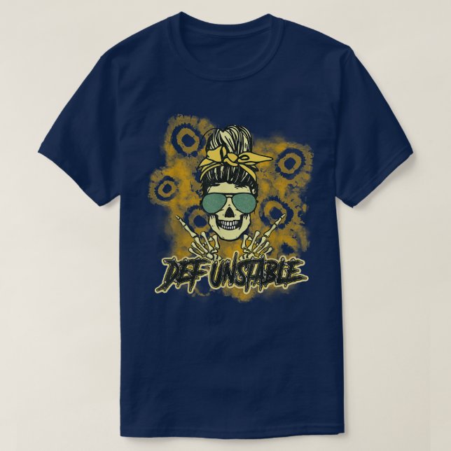 Bleached Skeleton Mom  T-Shirt (Design Front)