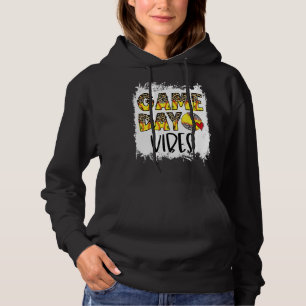Bleached Softball Game Day Vibes Softball Season O Hoodie