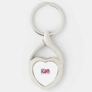 Bleached This Mama Loves Her Herd Mother's Day Cow Keychain