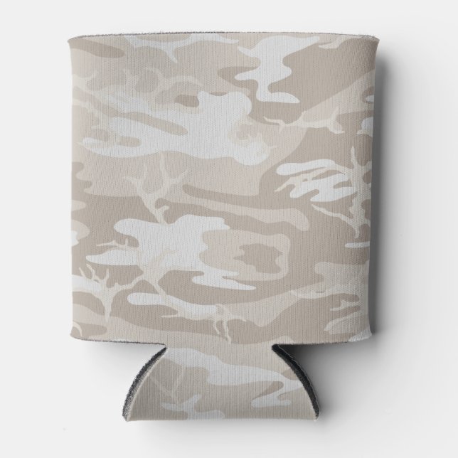 Bleached Wasteland Camo Can Cooler (Front)
