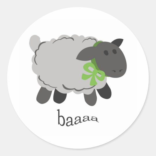 Bleating Sheep Classic Round Sticker