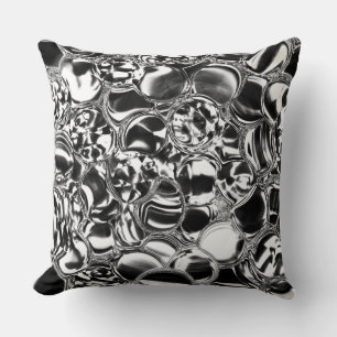 Bleb of glass or of metallic darkest? throw pillow