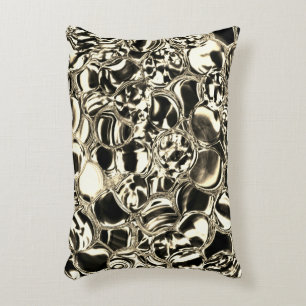 Blebs of gold or bubbles of glass? accent pillow
