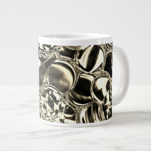 Blebs of gold or bubbles of glass? large coffee mug