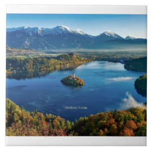 Bled Island, Slovenia, scenic, Tile
