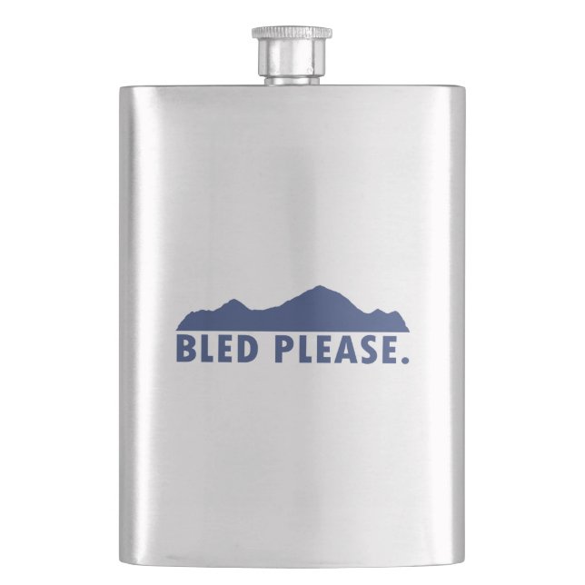 Bled Please Hip Flask (Front)