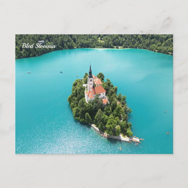 Bled Slovenia Holiday Postcard (Front)