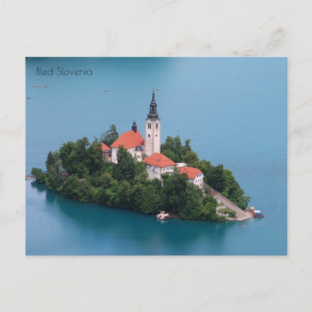 Bled Slovenia Holiday Postcard (Front)