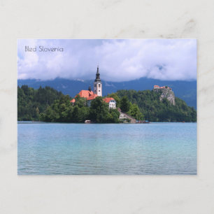 Bled Slovenia Holiday Postcard