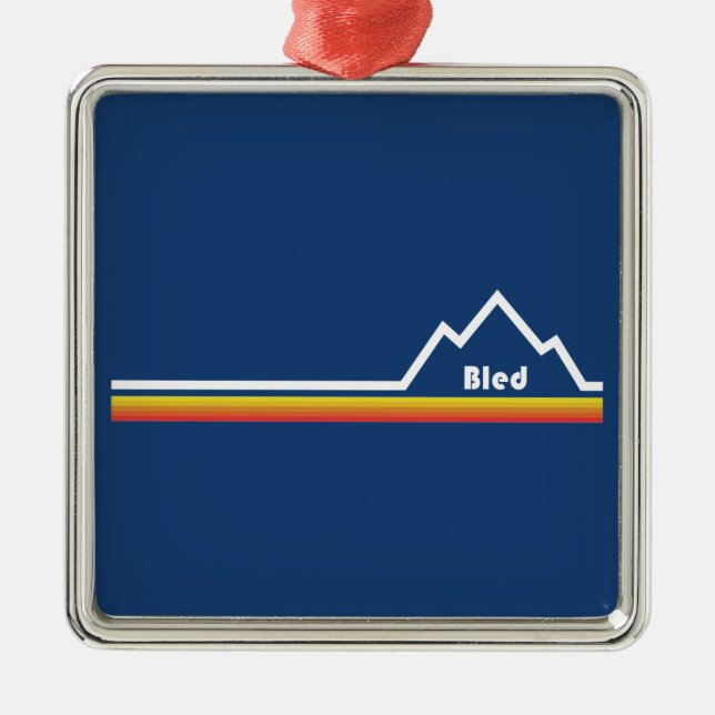 Bled, Slovenia Metal Ornament (Front)