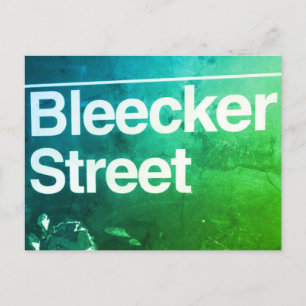 Bleecker Street, Greenwich Village, Manhattan NYC Postcard