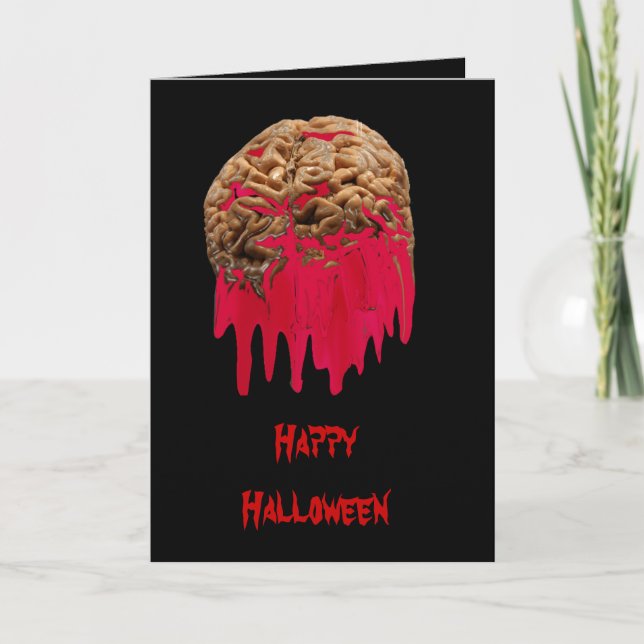 Bleeding Brain-greeting card (Front)