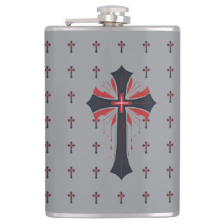 Bleeding Cross Hip Flask