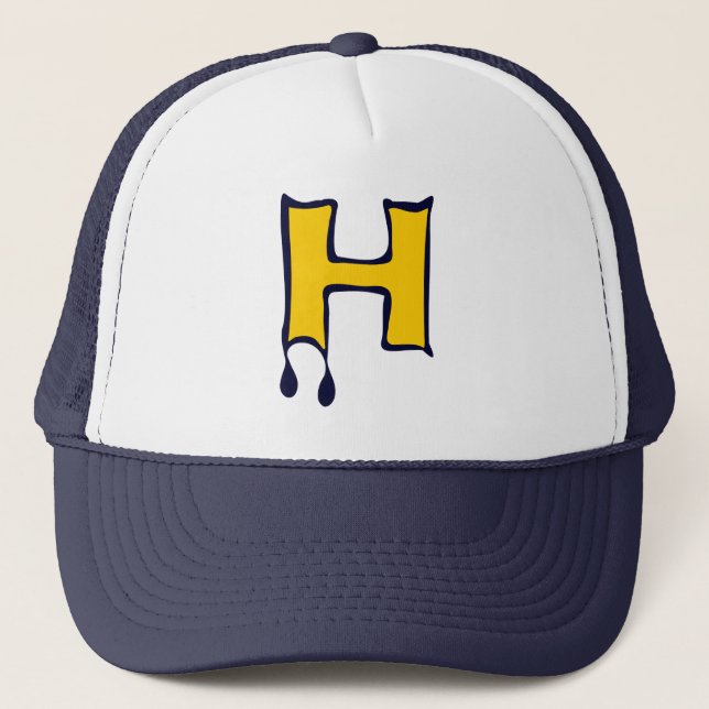 ╚»★Bleeding Devil's Teeth-Initial H Trucker Hat★«╝ Hat (Front)