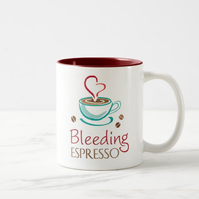 Bleeding Espresso Large Mug (Right)