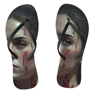 bleeding flip flops