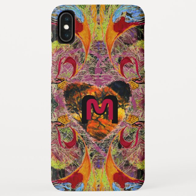 Bleeding Heart and your letter Case-Mate iPhone Case (Back)