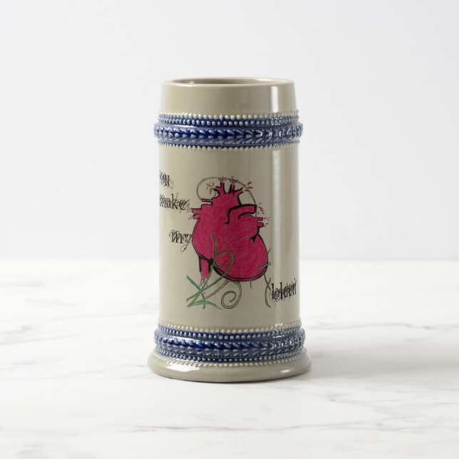 Bleeding Heart Beer Stein (Center)