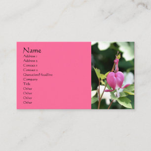 Bleeding Heart Flower Photography Business Card