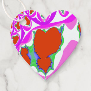 Bleeding Heart Fractal Favor Tags