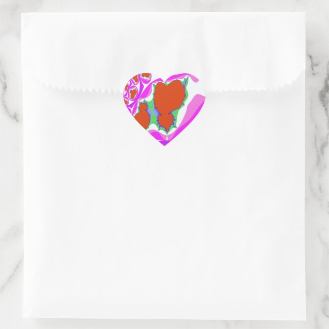 Bleeding Heart Fractal Stickers (Bag)