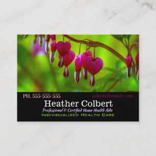 Bleeding Heart Honest Caregiver Professional  Business Card