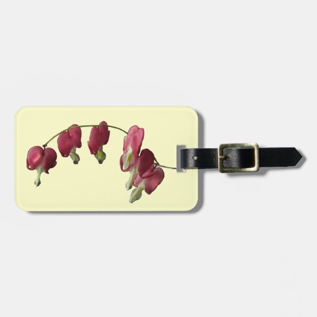 Bleeding Heart Luggage Tag (Front Horizontal)