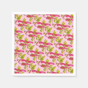 bleeding hearts flowers print napkin