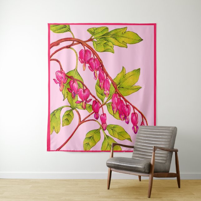 bleeding hearts flowers tapestry (In Situ)