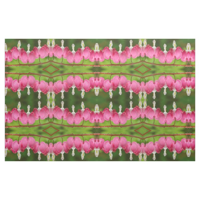 Bleeding Hearts in the Rain Fabric (Yard)