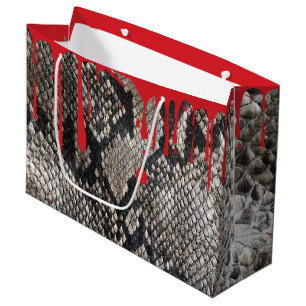 Bleeding Python Snake Skin - Halloween Fun Large Gift Bag
