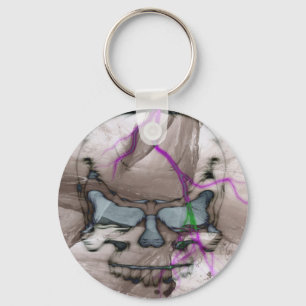 Bleeding Skull Keychain