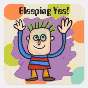 Bleeping Yea! Sticker