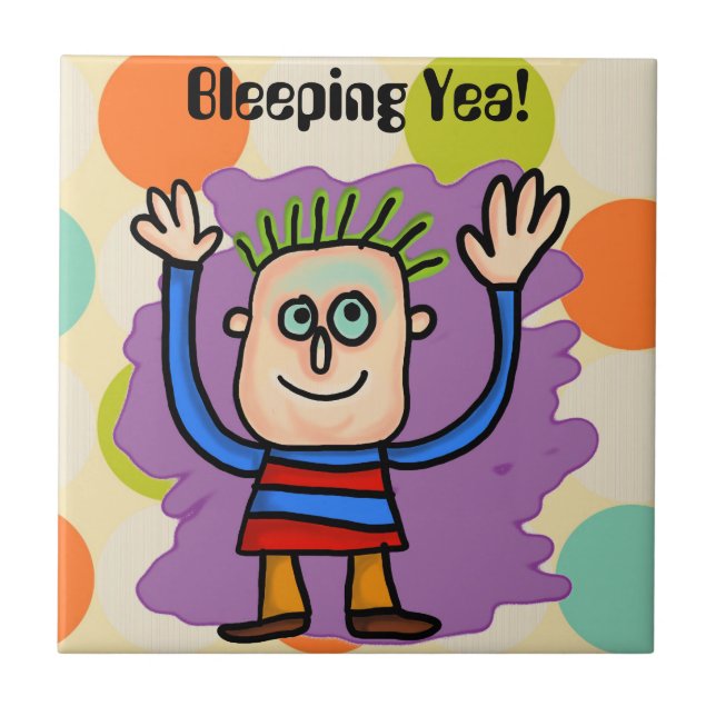 Bleeping Yea! Tile (Front)