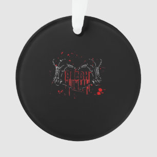 Blegh Breakdown Skeleton Heart Hands Emo Screamo Ornament