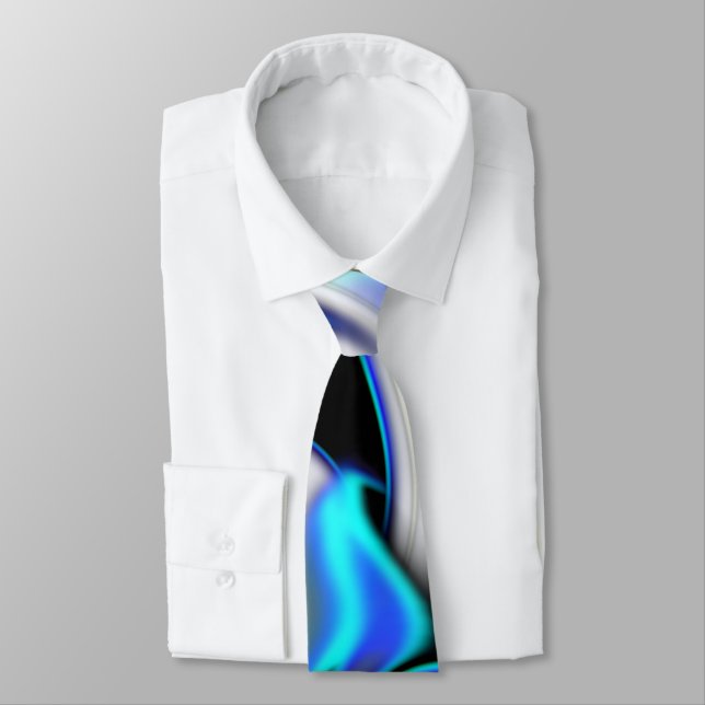 Blend of smooth with blue neon curves over shadow  tie (Tied)