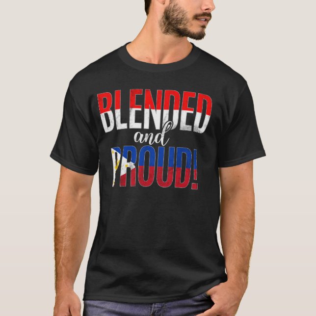Blended And Proud Nationality Half Indonesian Half T-Shirt (Front)